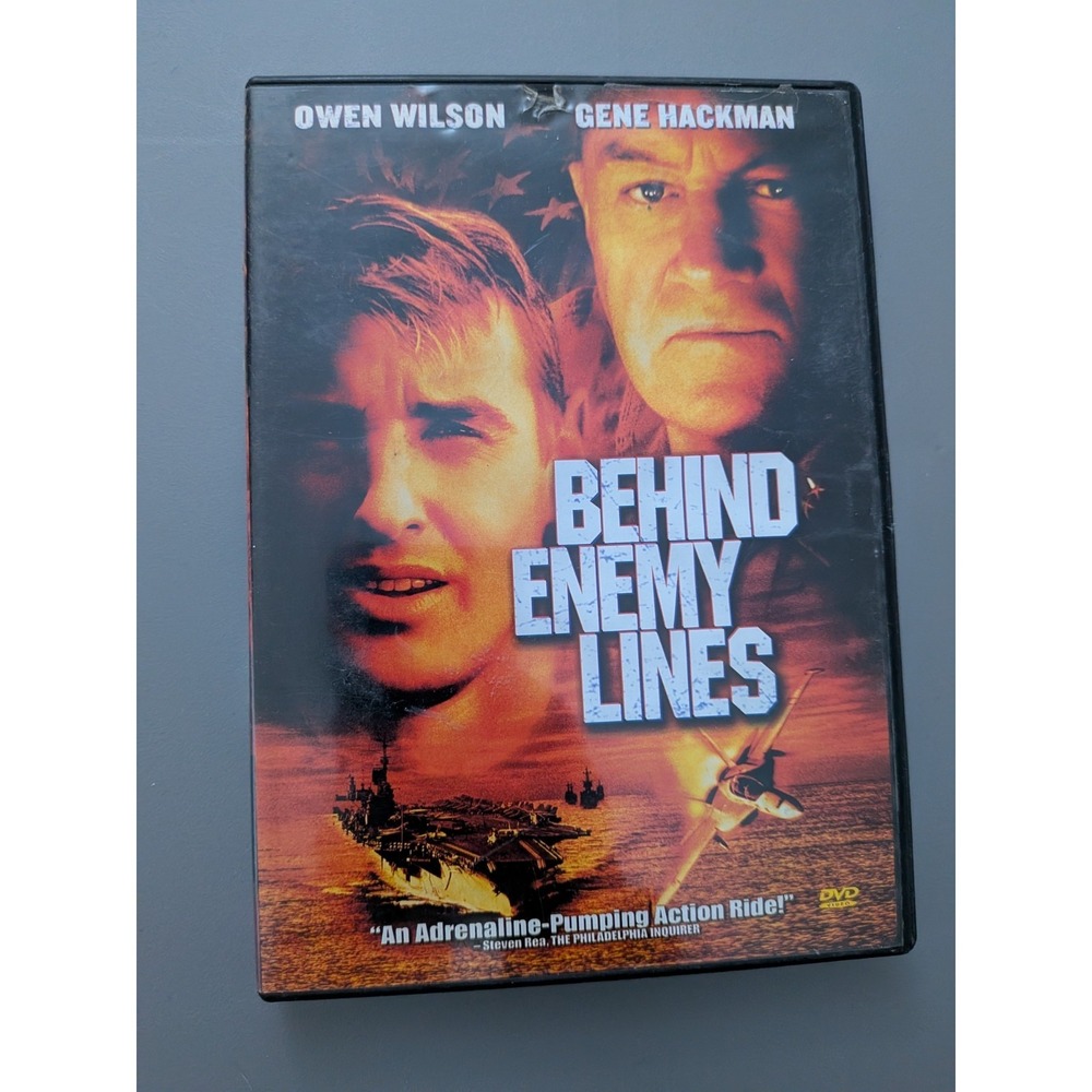 Behind Enemy Lines starring‎ Owen Wilson & Gene Hackman (2001 DVD)